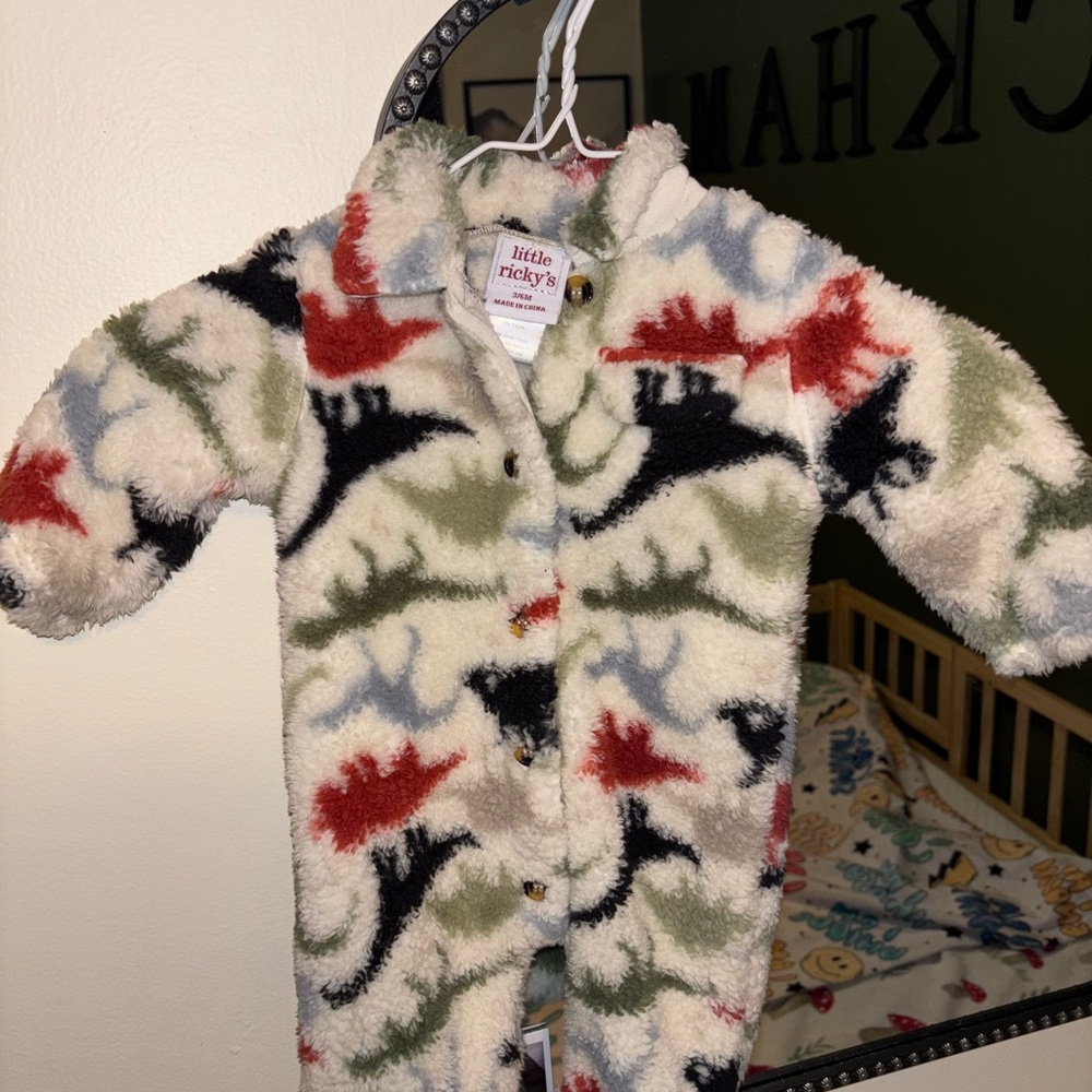 Dinosaur Print Kids Bodysuit - Multicolor